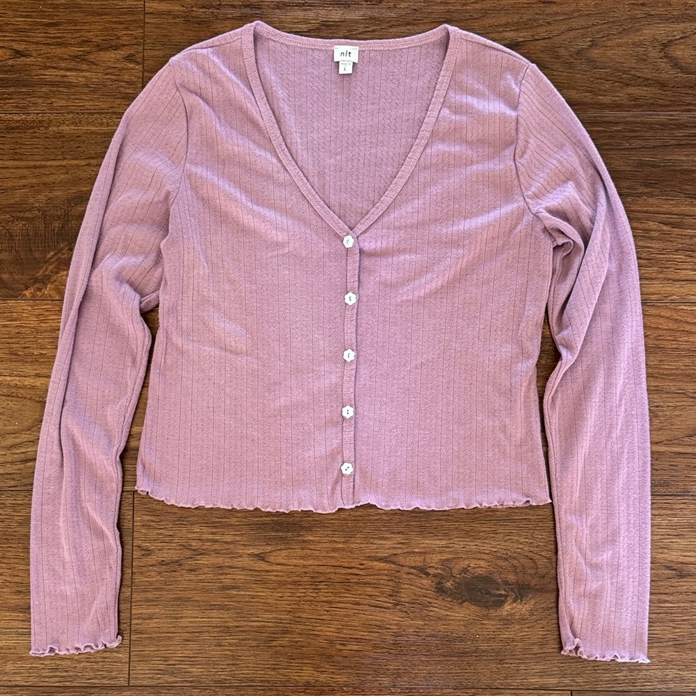 nlt Lavender Cardigan